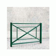 Barrière Bastille - Longueur 150cm - Hauteur hors sol 105cm - Tube acier - Peinture polyester Barrière Bastille - Longueur 150cm - Hauteur hors sol 105cm - Tube acier - Peinture polyester