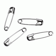 Épingle à nourrice L19mm - par 1000 - accessoires textile - métal recouvert de nickel