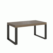 Itamoby Table extensible Tecno 160/420x90 cm gris tourterelle avec pieds anthracite - beige multi-matériau VE165TATECALL-TT-AN