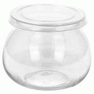 Mini pot à yaourt +couvercle PP transparent 14cl Ø6x6,1cm - par 250