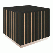 Podium bas Vertigo T03 MDF naturel et noir 45x45x40cm