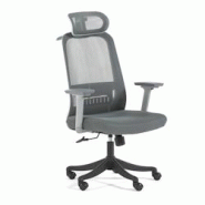 RATTATAN Chaise de bureau ergonomique, rotation à 360°, hauteur réglable, rembourrée avec appui-tête et soutien lombaire, design moderne - gris m RATTATAN Chaise de bureau ergonomique, rotation à 360°, hauteur réglable, rembourrée avec appui-tête et soutien lombaire, design moderne - gris m