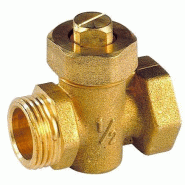 Robinet de  vidange a boisseau mf - 15*21