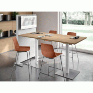 Table connectée en bois blanc pas cher support TV Table connectée en bois blanc pas cher support TV