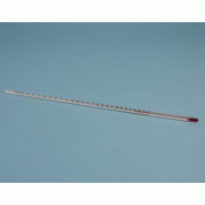 Thermomètre verre-tige liq. Couleur, -10/250, avec certificat de lot - Ref.: KJB028 Thermomètre verre-tige liq. Couleur, -10/250, avec certificat de lot - Ref.: KJB028