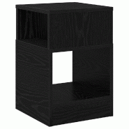 VidaXL Table d'appoint Chêne noir 30,5 x 30 x 45 cm Bois d'ingénierie Modèle Flex Loft Plus - 890898