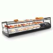 Vitrine réfrigérée à tapas KUBE - 3 niveaux - 6 bacs GN 1/3 ou cuve plane - 1320 mm | Sayl Barcelona - Cuve plane