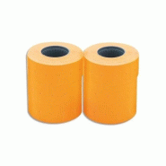 Apli Lot de 6 rouleaux de 1000 étiquettes orange fluo pour pince, format 26x16 mm - 3270241017199