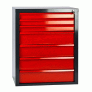 Armoire servante mammut 7 tiroirs - rouge/anthracite Armoire servante mammut 7 tiroirs - rouge/anthracite
