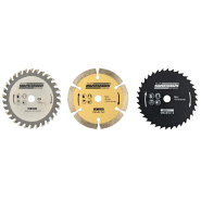 Brüder mannesmann ensemble de lames de scie pour scie circulaire 3 pcs 429298