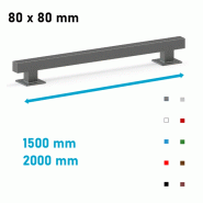 Chasse roues butoir 80 x 80 acier