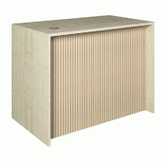 Comptoir erable et Vertigo T01 MDF naturel et érable avec tiroir 120x70x90cm