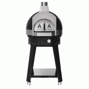 Four à pizza à bois noir avec support - Ø 700 mm | QDM