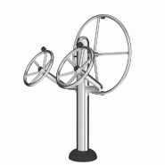 Volant barreur inox pour fitness extérieur - Inox 316 résistant à la corrosion - La Gamme Inox Volant barreur inox pour fitness extérieur - Inox 316 résistant à la corrosion - La Gamme Inox