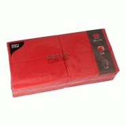 PAPSTAR 150 Serviettes "DAILY Collection" 1/8-pli 32 cm x 32 cm rouge - rouge papier 89652