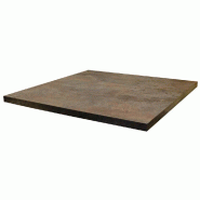 Plateau carré de table d'intérieur Tavola 70x70cm stratifié caldéra