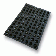 Schneider - Moule en silicone, demi-sphère mini - noir silicone 115338