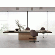 Table de réunion Artémis avec surface en grès cérame Table de réunion Artémis avec surface en grès cérame