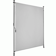 Tectake Store banne TAIJA avec manivelle - 120 x 310 cm, gris clair - 406153 - gris multi-matériau 406153