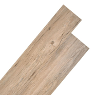 Vidaxl planches de plancher pvc 4,46 m² 3 mm marron chêne 146593