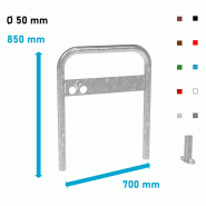 Arceau vélos avec plaque picto