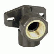 Coude 90° HTA taraudé avec platine F à coller et à visser - Référence 05H4GP016 - Diamètre 016x1/2"