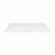 Emh Plateau de table professionnel rectangulaire 70x120 cm – bois mélaminé finition bois blanc – épaisseur 4 cm - blanc Bois manufacturé PLATB