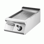 Fry-top gaz, top, plaque lisse chromée 400x730x250 mm - VIRTUS - 4068875005175