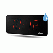 Horloge led style ii 10, ip55, alimentation 230v, impulsion, led rouge - bodet