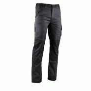 LMA WORKWEAR 1880 Pantalon de travail stretch VULCAIN - GRIS sombre/NOIR S - FR(36) - Taille unique noir textile 3473833339413