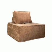 Oviala Business Oviala Fauteuil en tissu pour canapé modulable avec coussin terracotta - marron textile 114219 Oviala Business Oviala Fauteuil en tissu pour canapé modulable avec coussin terracotta - marron textile 114219
