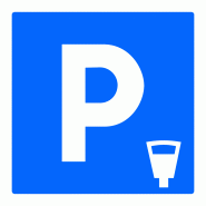 Panneau indication parking payant C1C Panneau indication parking payant C1C
