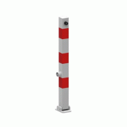 Poteau de parking stop rabattable