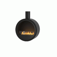 SOLOLED Cheminée bioéthanol suspendue au plafond Slim Incyclle - Design rond d 70 cm Blanc - blanc 0803173016645