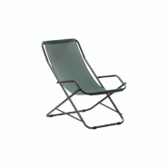 Stiliac Balançoire Creta anthracite avec tissu à feuilles de sauge 90x80x60 cm - vert acier 8010486380666