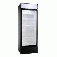 Vaiotec Réfrigérateur à boissons EASYLINE 290 litres avec dessus éclairé « noir », 600 x 570 mm - noir verre 10526