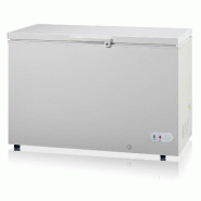 Vaiotec Réfrigérateur/congélateur EASYLINE 450 °C avec couvercle à charnière, 1275 x 750 mm - blanc acier 10083