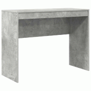 VidaXL Bureau Gris béton 100 x 40 x 76 cm Modèle Azur Ombre - 869405