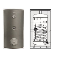 Ballon tampon isolé avec 1 échangeur - SGB 200 litres - acier doux - Galmet_1