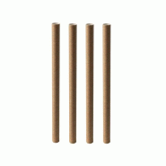 Bubble Tea Pailles Papier "pure" Ø 12 mm · 20 cm marron (1200 unités) PAPSTAR - marron papier 89972-C