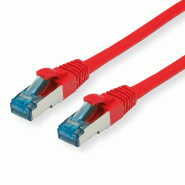 Cordon VALUE Cat.6A (Classe EA) / 10 Gigabit S/FTP, LSOH, rouge, 0,3 m_0