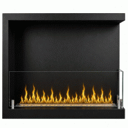 Divina Fire Cheminée D'Angle Intégrée Au Bioéthanol, Bio-Cheminée D'Angle 60X45 Sutri 60 Dx - noir 8055829980417