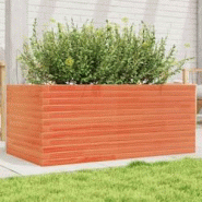 Helloshop26 - Jardinière bac lit surélevé plantes fleurs terrasse jardin cire 110 x 60 x 45,5 cm bois de pin massif marron 02_0038440 - 3000217672509 Helloshop26 - Jardinière bac lit surélevé plantes fleurs terrasse jardin cire 110 x 60 x 45,5 cm bois de pin massif marron 02_0038440 - 3000217672509