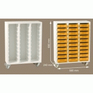 Meuble bois blanc pour boite de rangement boxop rf bs9