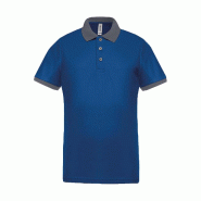 Polo piqué performance homme Sporty Royal Blue / sporty grey M 100% Polyester - M 3663639075046
