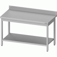 Romux® Table adossée en Acier Inoxydable pour Restauration Murale avec 1 Étagère 800x700x850 mm | Table de Travail Résistante à la Corrosion - 8 Romux® Table adossée en Acier Inoxydable pour Restauration Murale avec 1 Étagère 800x700x850 mm | Table de Travail Résistante à la Corrosion - 8
