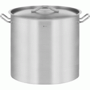 Royal Catering - Royal Catering Casserole Induction Fond Rapporté Sandwich Triple (70 L, Ø 45 cm, Épaisseur du fond 5 mm, Acier inoxydable) - argen