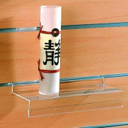 Tablette 300x200mm - Porte-étiquette 40mm - Polystyrène transparent