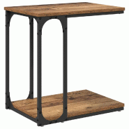 VidaXL Table d'appoint Bois ancien 50 x 35 x 52 cm Bois d'ingénierie Modèle Aero Advance Élite - 881180