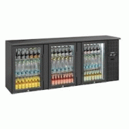 Arrière bar 3 portes vitrées CAB3PV Casselin - noir CAB3PV Arrière bar 3 portes vitrées CAB3PV Casselin - noir CAB3PV